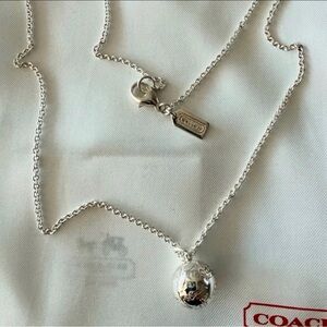 Vintage Coach Sterling Silver Harmony Ball Necklace, 925 Sterling Silver